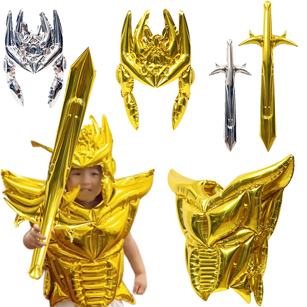 Cosplay Prop Dagger - 어린이 풍선 검 헬멧 및 갑옷