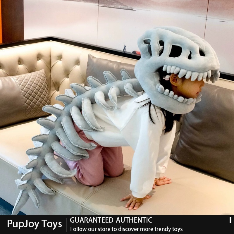 일반적인 공룡 해골 모양의 부드러운 소재로 만든 모자  - Cosplay Fire Prop 리뷰 및 가격